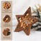 Nativity Scene Ornaments, Christmas Wooden Hanging Ornament Star Shaped Nativity Scene Keepsake for Xmas Tree, The Birth of Jesus Decoration, Religious Gift for Family Friends and Christian